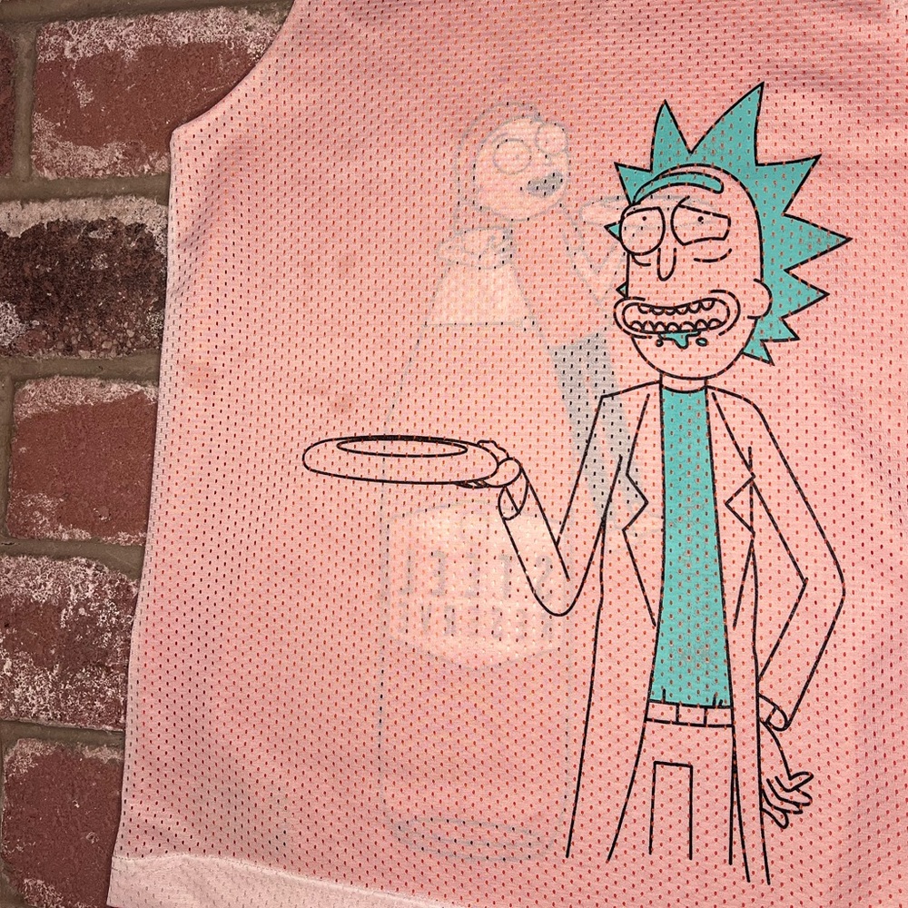 Rick & Morty Steel Reserve Reversible Basketball Mesh Tank top - Picture 6 of 8